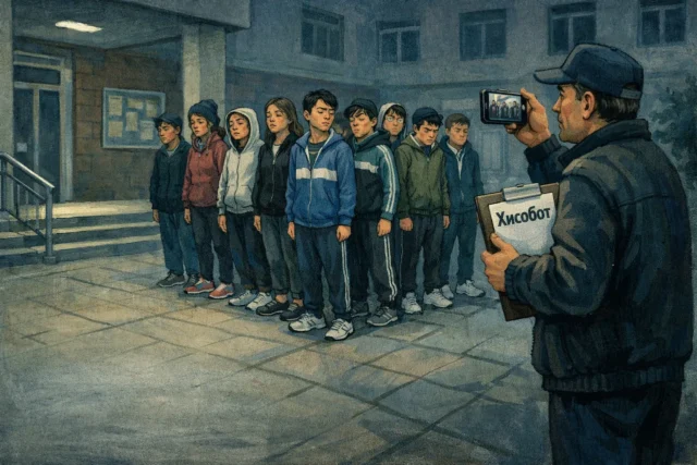 ФОТО ҲИСОБОТ УЧУН УЙҚУСИ ЧАЛА ҚОЛГАН ТАЛАБАЛАР ТАДБИРБОЗЛИКДАН ЧАРЧАДИ