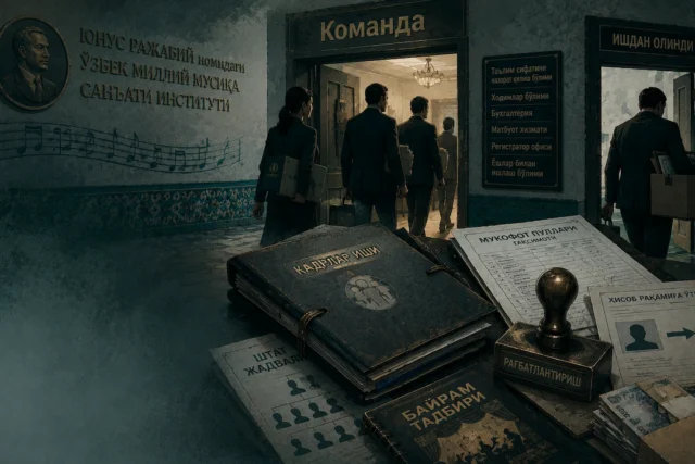 “ИНСТИТУТДА 30 КИШИЛИК “КОМАНДА” МОЖАРОСИ: БЮДЖЕТ ПУЛЛАРИ ҚАЕРГА КЕТЯПТИ?”