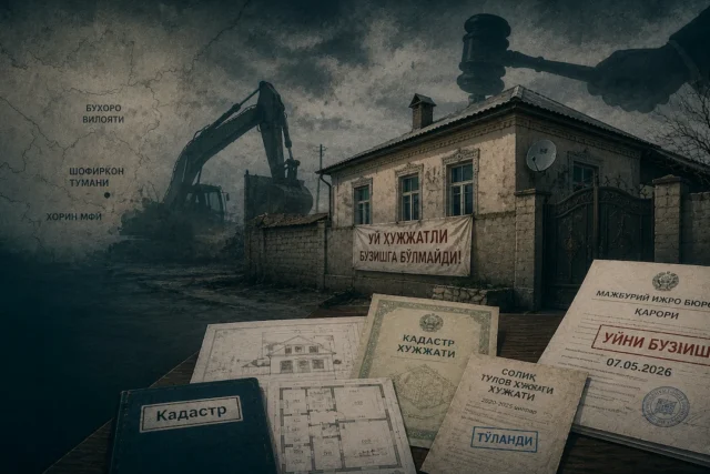 ШОФИРКОНДА ҲУЖЖАТЛИ УЙ НЕГА БУЗИЛМОҚДА?