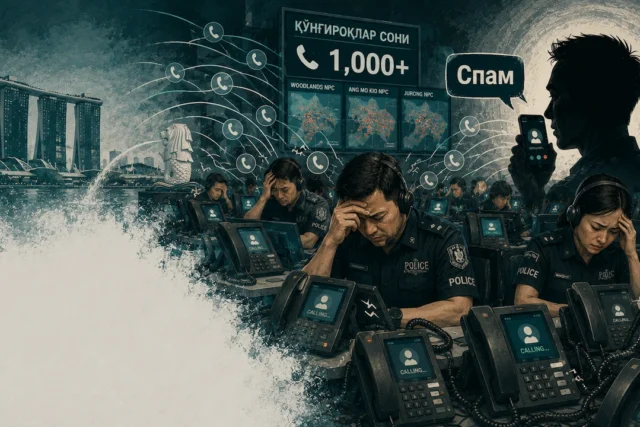 СИНГАПУРЛИК ФУҚАРО МАҲАЛЛИЙ ПОЛИЦИЯНИ МИНГЛАБ СПАМ ҚЎНҒИРОҚЛАР БИЛАН ҲОЛДАН ТОЙДИРДИ