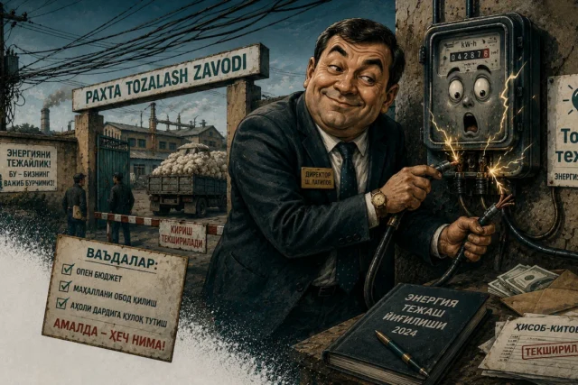ШОФИРКОНДА ТОК ҲАМ РАҲБАРГА ХИЗМАТ ҚИЛАДИ