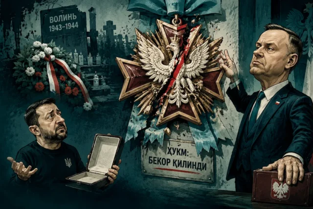 СИЁСИЙ-ТАРИХИЙ ЗИДДИЯТ САБАБЛИ ЗЕЛЕНСКИЙ ПОЛШАНИНГ ОЛИЙ МУКОФОТИДАН МАҲРУМ БЎЛДИ