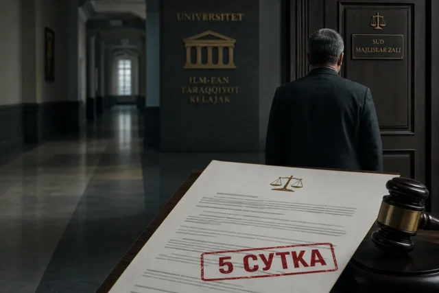 БУХОРОДА СОБИҚ УНИВЕРСИТЕТ ЎҚИТУВЧИСИ ШИЛҚИМЛИК УЧУН 5 СУТКА ЎТИРИБ ЧИҚДИ