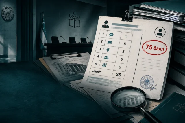 5 ТА САВОЛ – 25 БАЛЛ. ҲУЖЖАТДА НЕГА 75 БАЛЛ ЁЗИЛГАН?