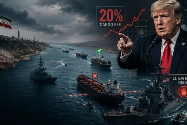 ТРАМП ҲУРМУЗДАН ЎТУВЧИ ЮКЛАРГА 20 ФОИЗЛИК ТЎЛОВ ЭЪЛОН ҚИЛДИ