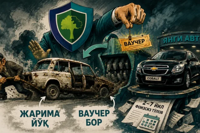 ЭСКИ МАШИНАЛАР УЧУН МАЖБУРИЙ КОМПЕНСАЦИЯ БЕКОР БЎЛМОҚДА