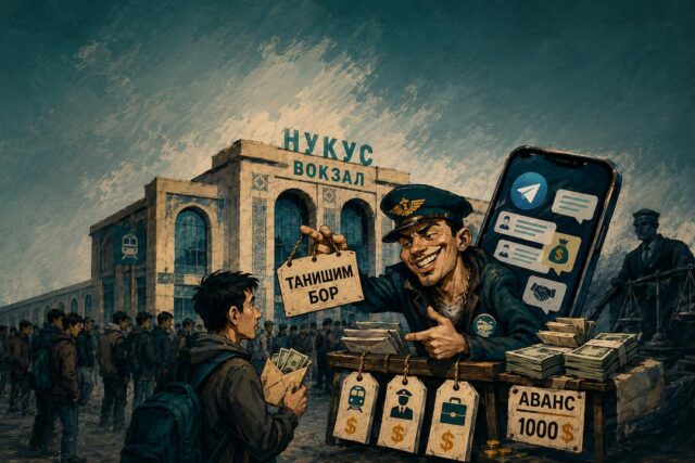 НУКУСДА “ИШГА КИРИТИШ ВАЗИРЛИГИ” TELEGRAM’ДА ОЧИЛДИ: НАРХИ – 2000 ДОЛЛАР, ЯКУНИ – СУД