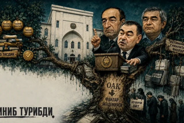 ОАК МУВАҚҚАТ РАЁСАТИ ИЖТИМОИЙ-ГУМАНИТАР ФАНЛАРНИ НАЗАР-ПИСАНД ҚИЛМАЯПТИ