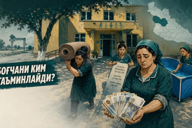 ХОРАЗМДА ДАВЛАТ БОҒЧАСИНИ ХОДИМЛАР ТАЪМИНЛАЙДИ