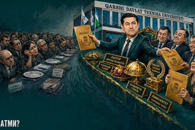 ҚАРШИ ДАВЛАТ ТЕХНИКА УНИВЕРСИТЕТИ ПРОФЕССОР-ЎҚИТУВЧИЛАРИ РАҲБАРИЯТНИНГ БАДХУЛҚЛИГИДАН БЕЗДИ