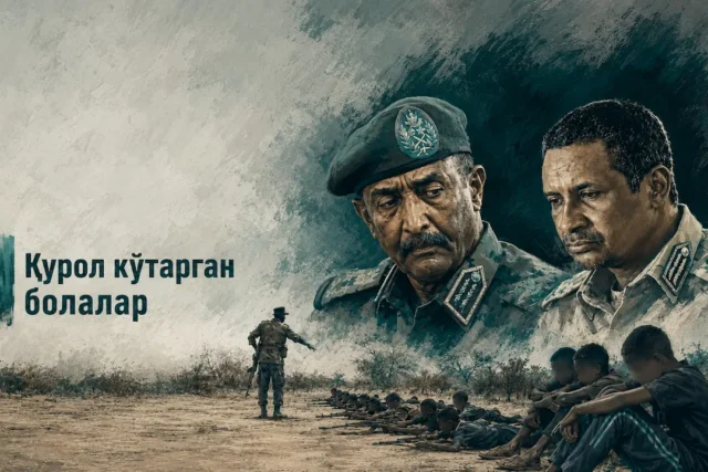 СУДАНДАГИ ЖАНГЛАРДА БОЛАЛАР МАЖБУРАН ҚУРОЛ КЎТАРЯПТИ