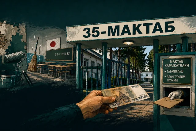 ТЎРАҚЎРҒОНДАГИ 35-МАКТАБДА ОТА-ОНАЛАРДАН 200 МИНГ СЎМГАЧА ПУЛ ЙИҒИЛМОҚДА