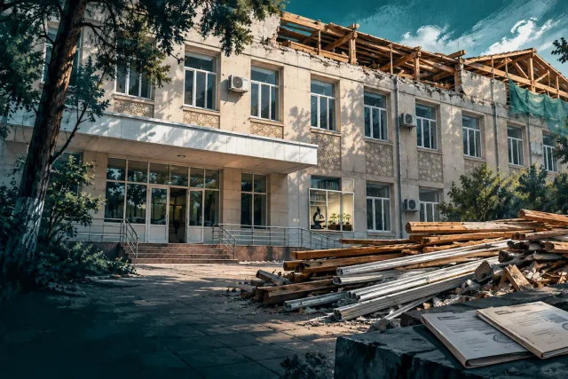 ЎРМОН ИНСТИТУТИДА ИККИ ЙИЛ ОЛДИН ТАЪМИРЛАНГАН БИНОЛАР ЯНА БУЗИЛМОҚДА