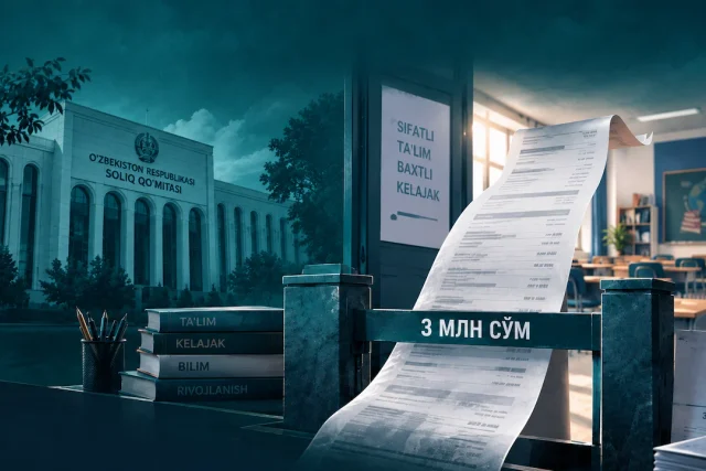 ХУСУСИЙ МАКТАБ 8–12 МЛН, СОЛИҚ ИМТИЁЗИ ЭСА ҲАНУЗ 3 МЛН