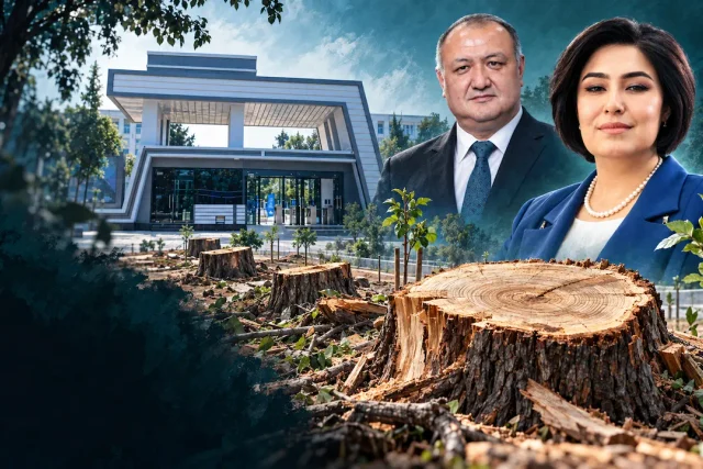 «ЯШИЛ УНИВЕРСИТЕТ»ДА ЖОНЛИРОҚ ДАРАХТ ЙЎҚ